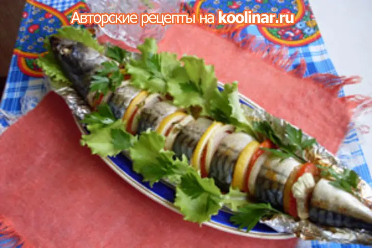 Царица скумбрия в духовке: шаг 3