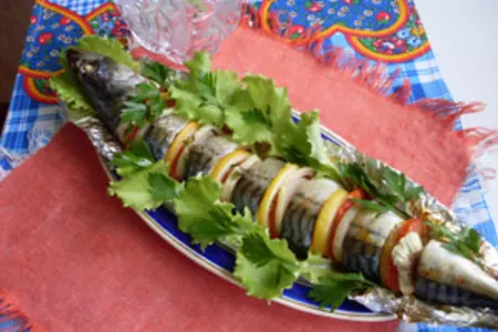 Царица скумбрия в духовке: шаг 3