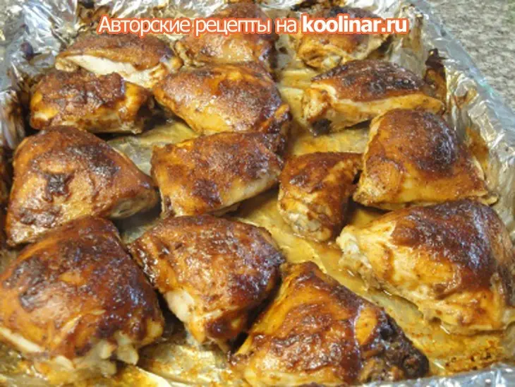 Куриные бёдрышки под соусом в духовке: шаг 7