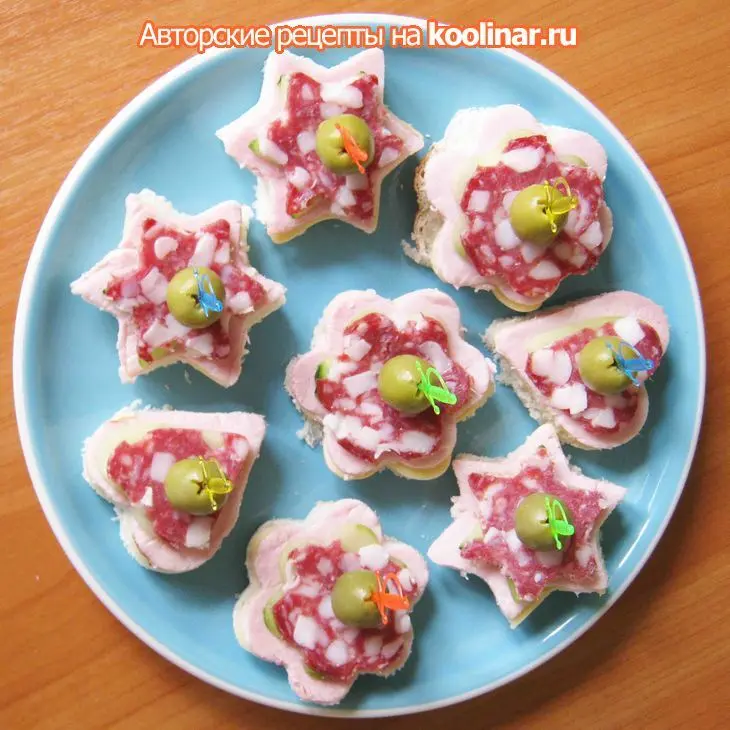 Канапе для детей: шаг 6