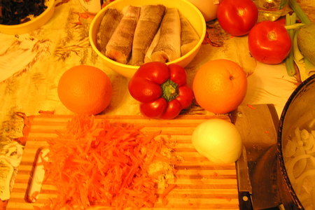 Рыбка в соусе с апельсином , лимоном и имбирем.: шаг 1