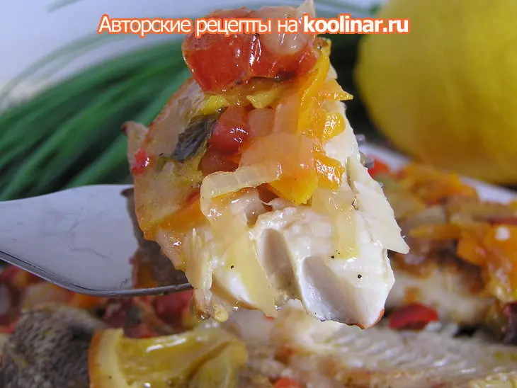 Рыбка в соусе с апельсином , лимоном и имбирем.: шаг 6