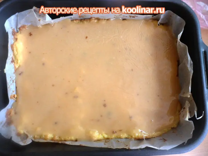 Печенье twix ( песочное печенье+молочный шоколад+мягкая карамель): шаг 7