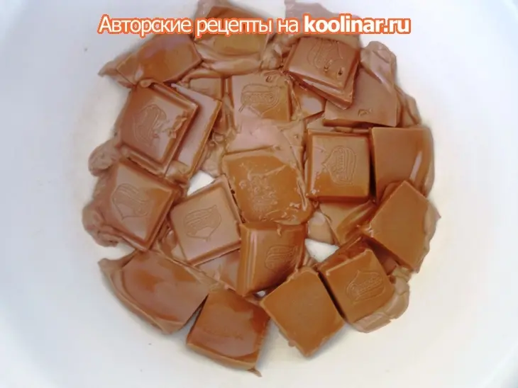 Печенье twix ( песочное печенье+молочный шоколад+мягкая карамель): шаг 8