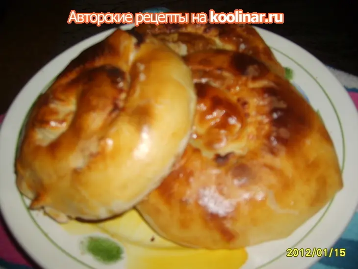 Вертута из вытяжного теста: шаг 1