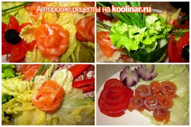 Салат из лосося: шаг 1