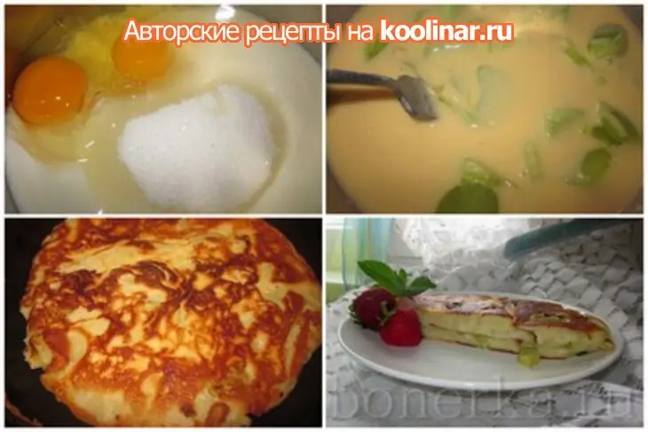 Простой пирог с ревенем: шаг 1