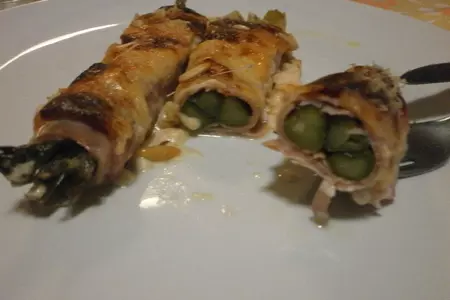 Спаржа, запечённая в духовке, с сыром и ветчиной: шаг 9