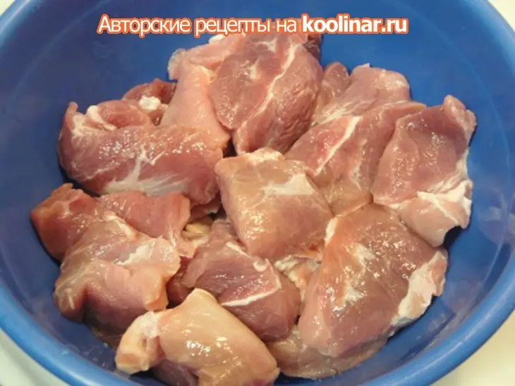 Свиная отбивная с огурцом: шаг 1