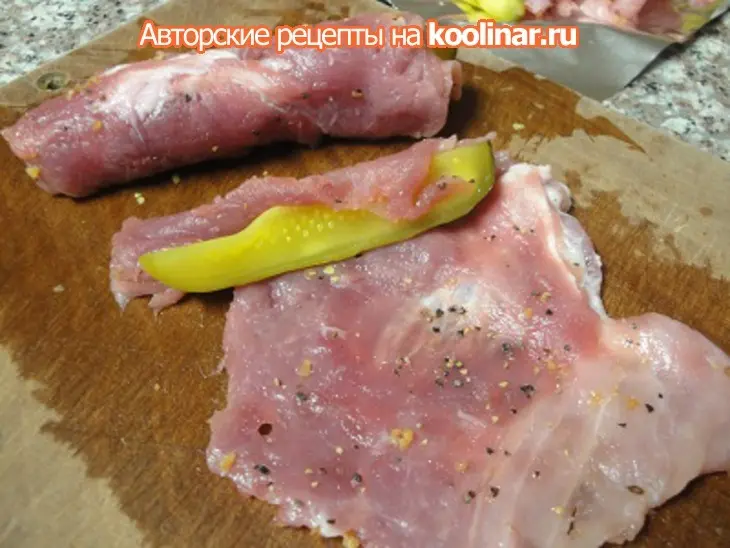 Свиная отбивная с огурцом: шаг 5