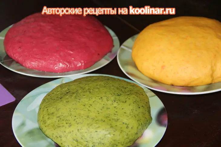 Цветной овощной хлеб: шаг 4