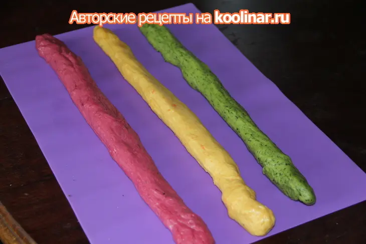 Цветной овощной хлеб: шаг 5