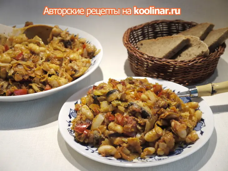Капустно-фасолевое рагу: шаг 3