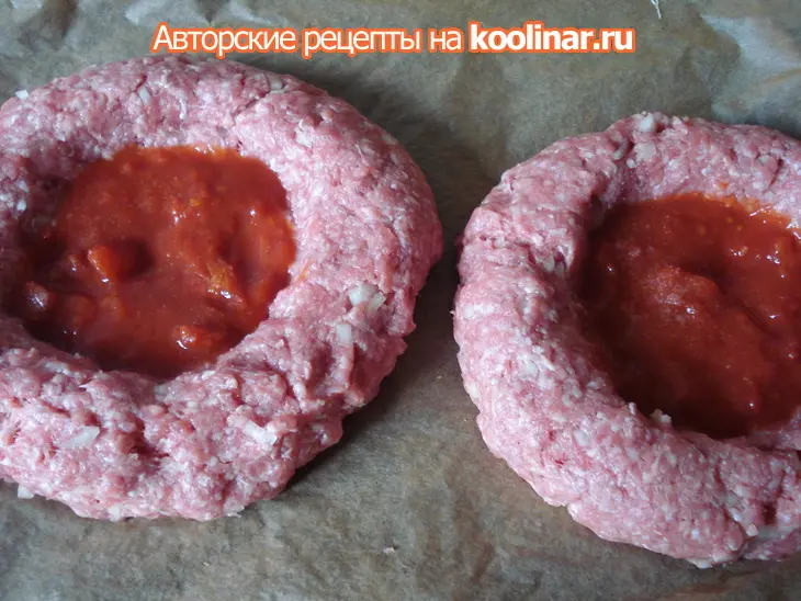"совиное гнездо"- котлеты: шаг 4