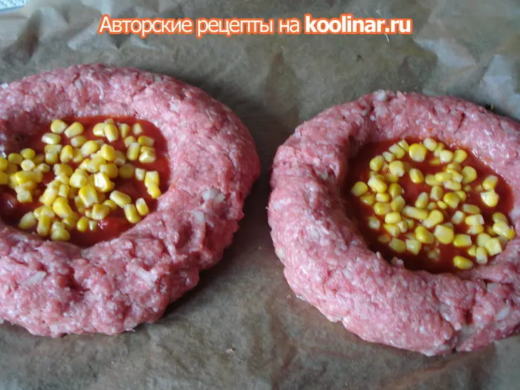 "совиное гнездо"- котлеты: шаг 5