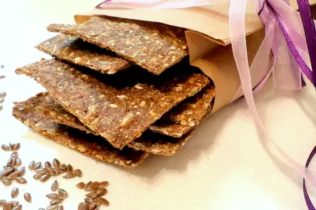 Кnekkebrød или ржаные хлебцы с отрубями, геркулесом, семенами льна, подсолнечника и кунжутом.: шаг 4