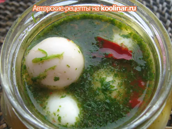 Маринованные яйца по-грузински: шаг 4