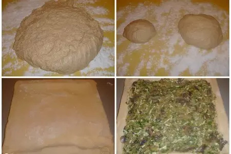 Пирог с капустой и грибами: шаг 6