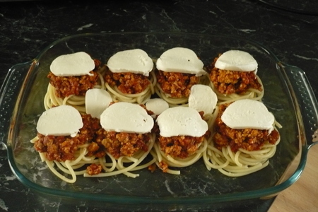 Spaghetti bolognese-гнездышки: шаг 6