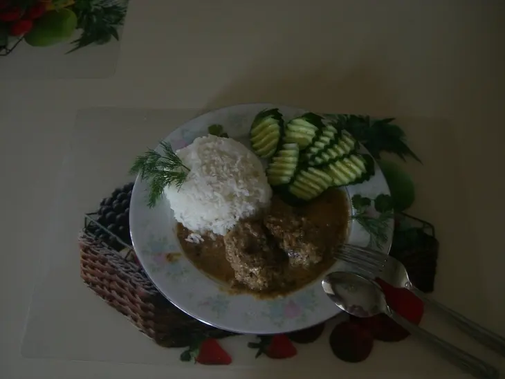 "котлеты в соусе.": шаг 2