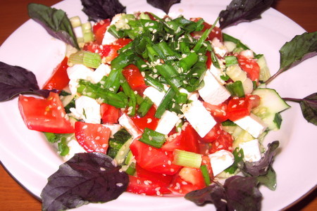 "не греческий салат": шаг 2
