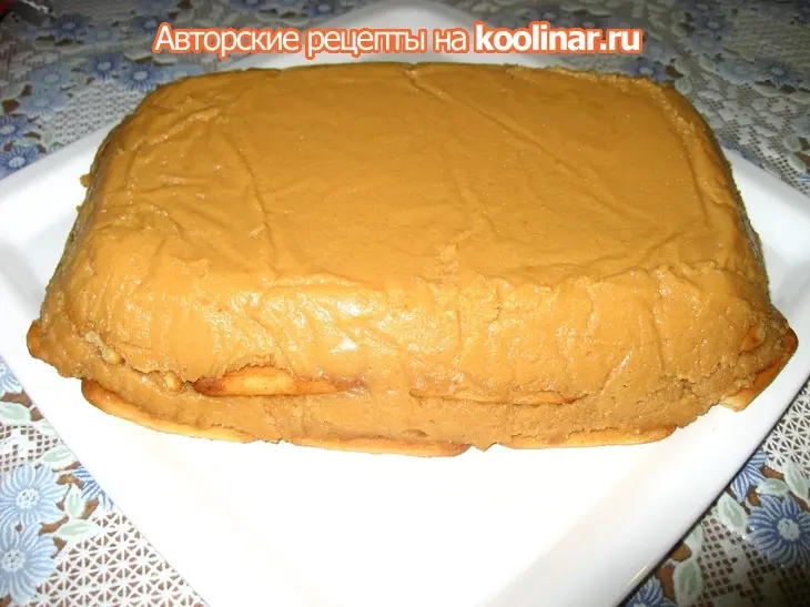 Манный десерт с печеньем и вареным сгущенным молоком: шаг 1
