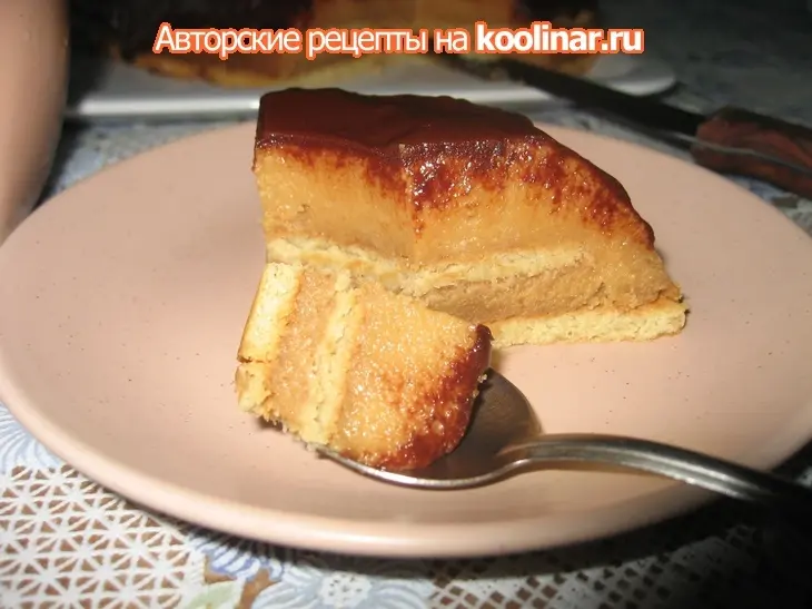 Манный десерт с печеньем и вареным сгущенным молоком: шаг 4