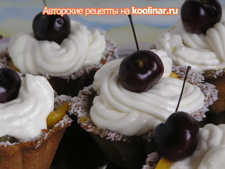 Корзиночки с фруктами в сиропе и с  нежным кремом «возвращайся поскорей!»: шаг 6