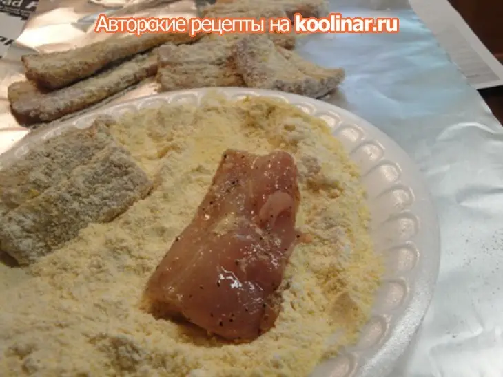 Жареная рыба с горчично - чесночным соусом: шаг 3