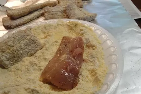Жареная рыба с горчично - чесночным соусом: шаг 3