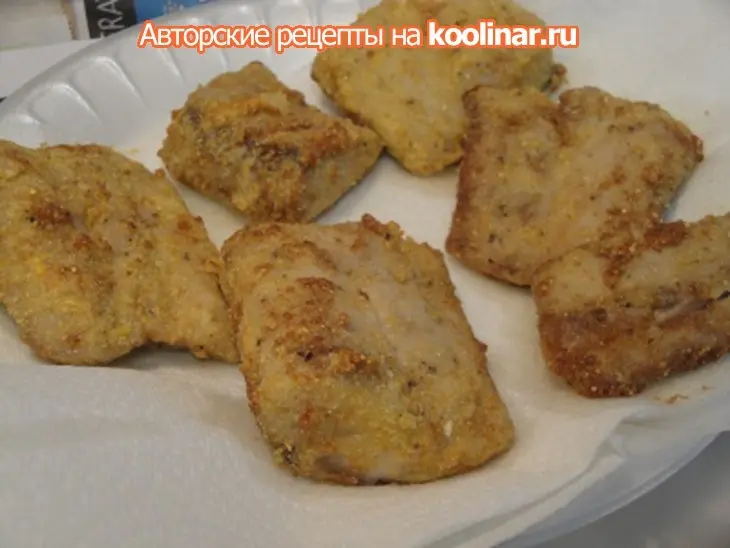 Жареная рыба с горчично - чесночным соусом: шаг 5