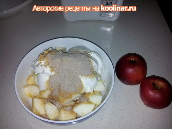 Легкий яблочный десерт: шаг 2