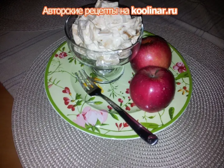 Легкий яблочный десерт: шаг 3