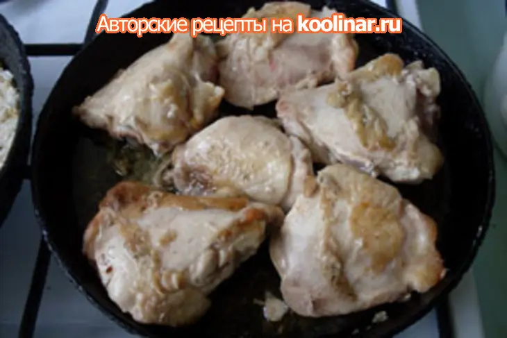 Рис и курочка с соусом: шаг 2