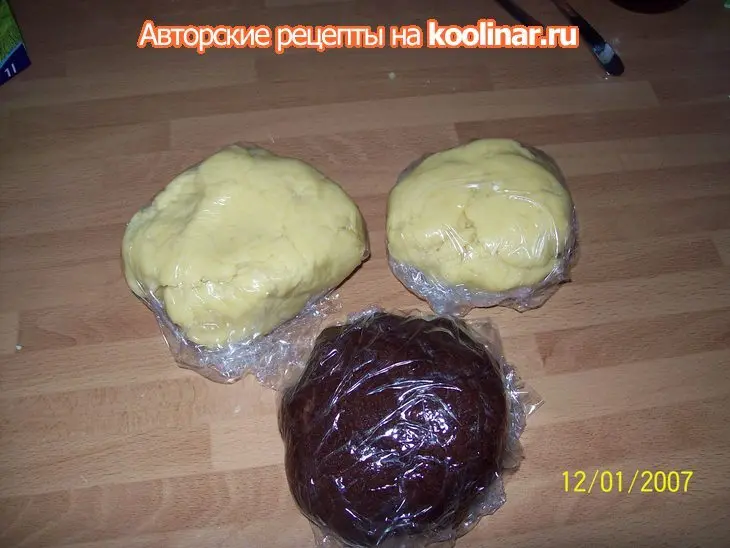 Разноцветный пирог с начинкой.: шаг 2