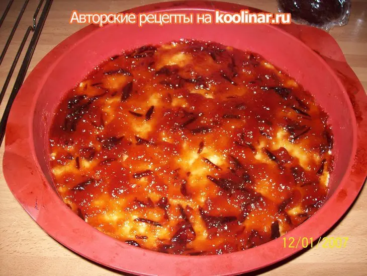 Разноцветный пирог с начинкой.: шаг 4