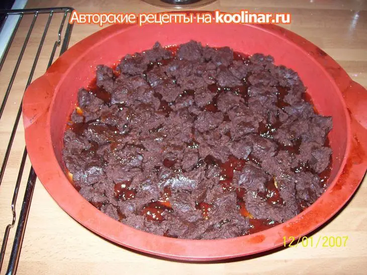 Разноцветный пирог с начинкой.: шаг 5