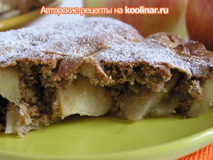 Очень яблочная кофейная шарлотка.: шаг 6