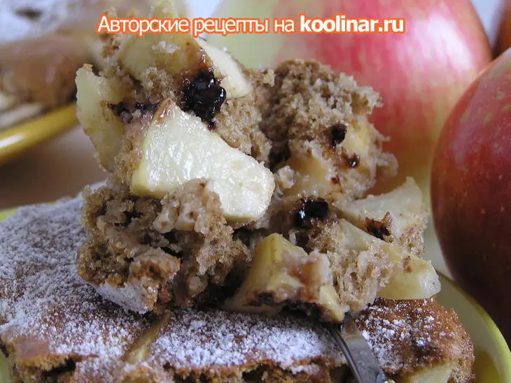 Очень яблочная кофейная шарлотка.: шаг 7