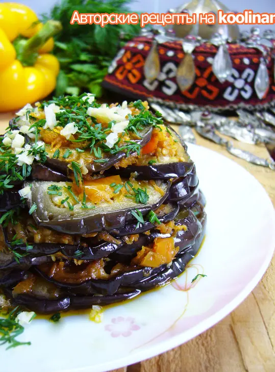 Жареные баклажаны, "сезонная закуска": шаг 3