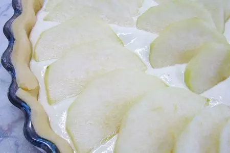 Творожный тарт с грушами.: шаг 5