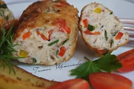 Куриные котлеты с болгарским перцем и зеленью: шаг 1