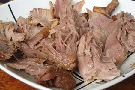 Мясо в листьях кукурузных початков: шаг 8