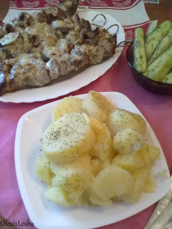 Фантастически мягкое мясо для шашлыка за полчаса+блиц рецепт "малосольных" огурчиков))): шаг 10
