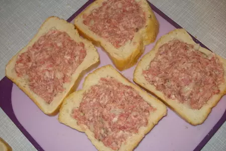 Гренки мясные: шаг 4