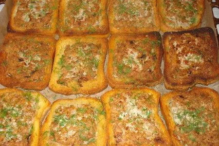 Гренки мясные: шаг 6