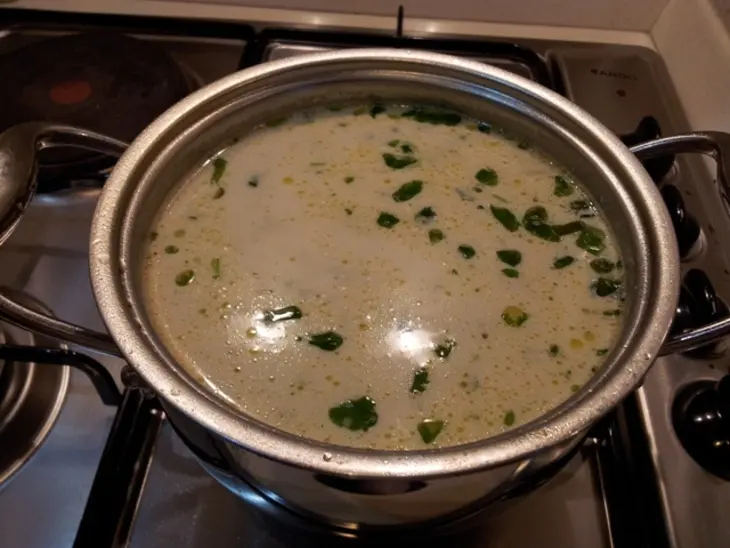 Кабачковый крем суп с мятой: шаг 1