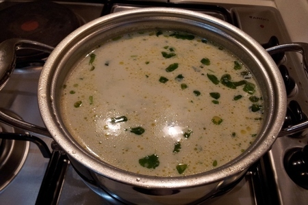 Кабачковый крем суп с мятой: шаг 1