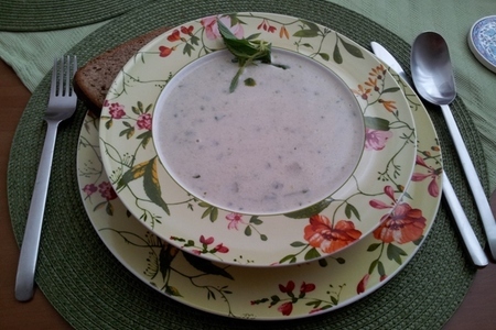 Кабачковый крем суп с мятой: шаг 3