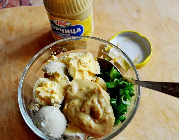Окрошка сборная мясная в ледяной чаше: шаг 6